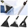 Car Windshield Snow Scraper Ergonomic Handle Non Slip Scraper Clearing Snow Multifunctional Defrost Ice Tool Winter Small S M1K3