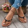 Fashion 2025 Summer Open Toe Women's Slippers Fashion Outdoor New Narrow Band Plus Size Soft Bottom Best Seller Flat Slippers Zapatos