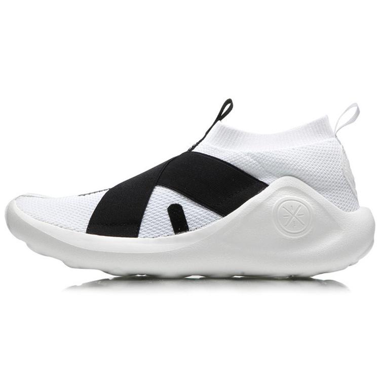 

New LiNing Enlightenment Shock Absorbers Slip Resistant Mid Top Vintage Basketball Shoes Black White ABCM097-4 41