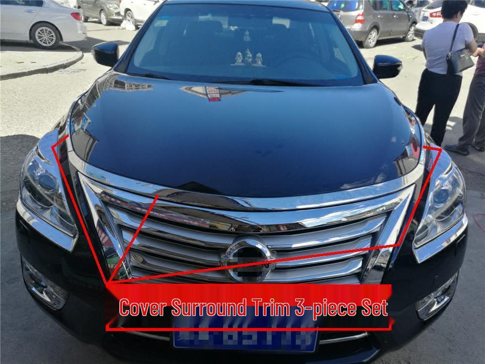 Fits 13-15 Teana Front Hood: New Engine Cover Decorative Grille Trim