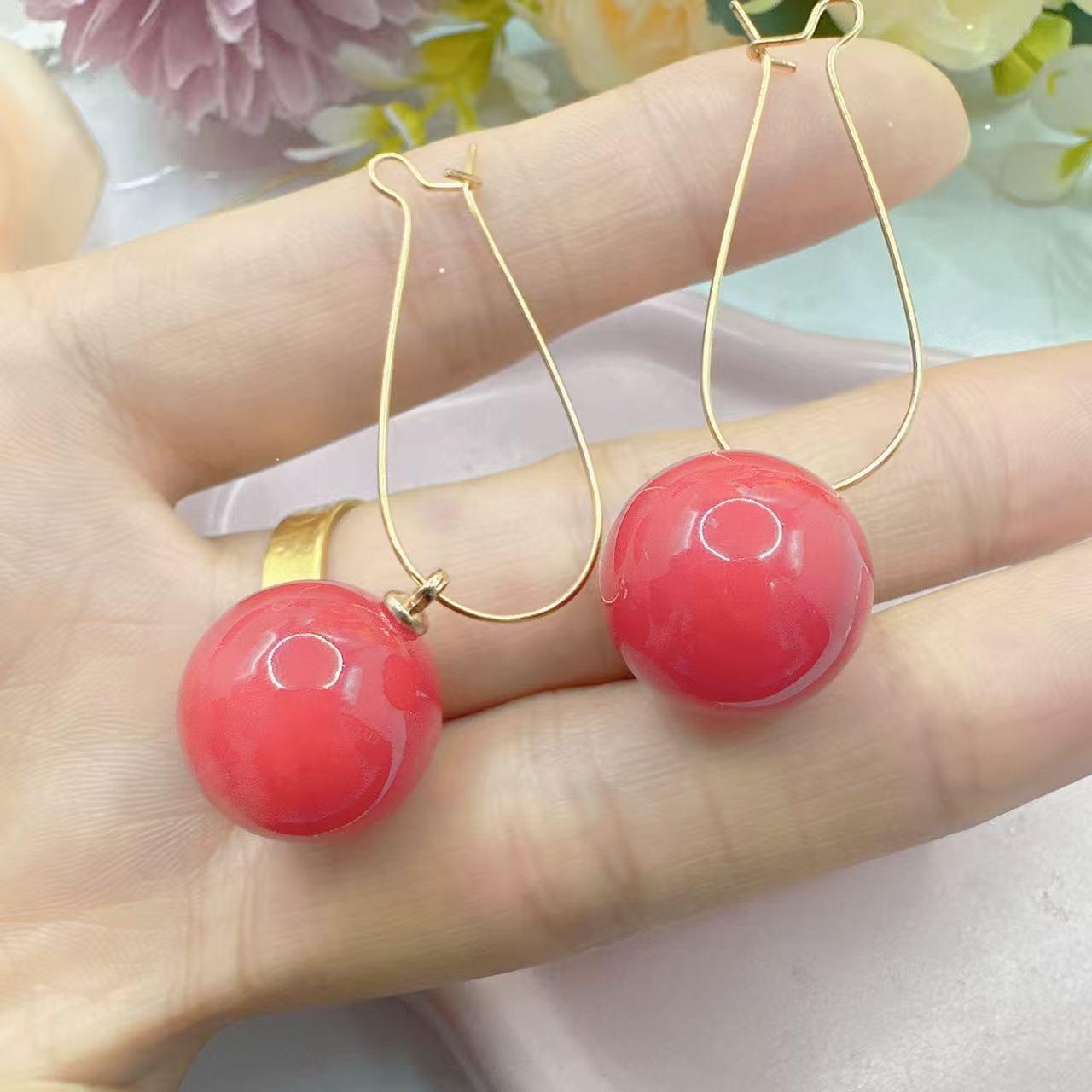

2025 Elegant Large Hoop Pearl Earrings with Long Tassel - Versatile and Stylish for Women E037 перлинний