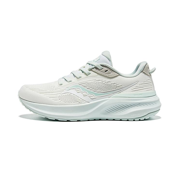 

Saucony Cushioning Low top Marathon Running Shoes Women s White Green S18220-1 35.5