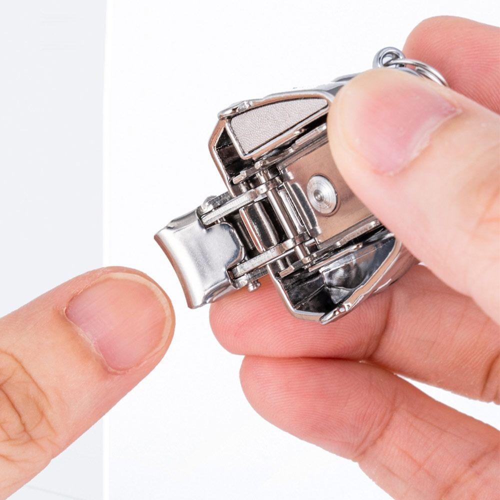 Zusammenklappbarer Fingernagelknipser Edelstahl Nagelzange Neuer Nagelknipser für Unisex