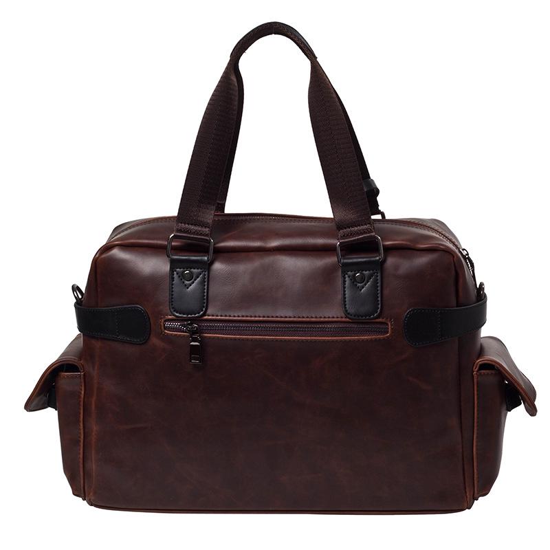 Korean Retro Men's Handbag: Trendy Document & Laptop Messenger Bag