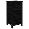 VidaXL Planter Black 40x40x78 Cm Solid Pine Wood 825279
