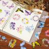 56 Butterfly Flower Transparent Pet Stickers Exquisite Dream Hand Account Diy Material Stickers