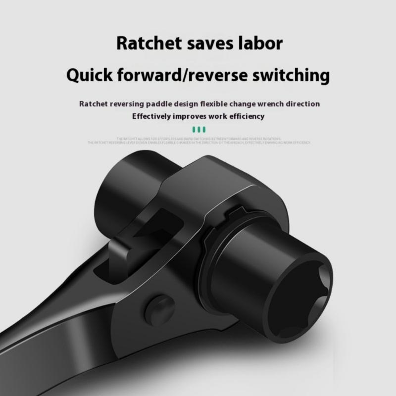 Heavy Duty Alloy Steel Ratchet Wrench Kit Suitable with Water Drills and Bolt Fastening Ergonomic Ratchet Tool