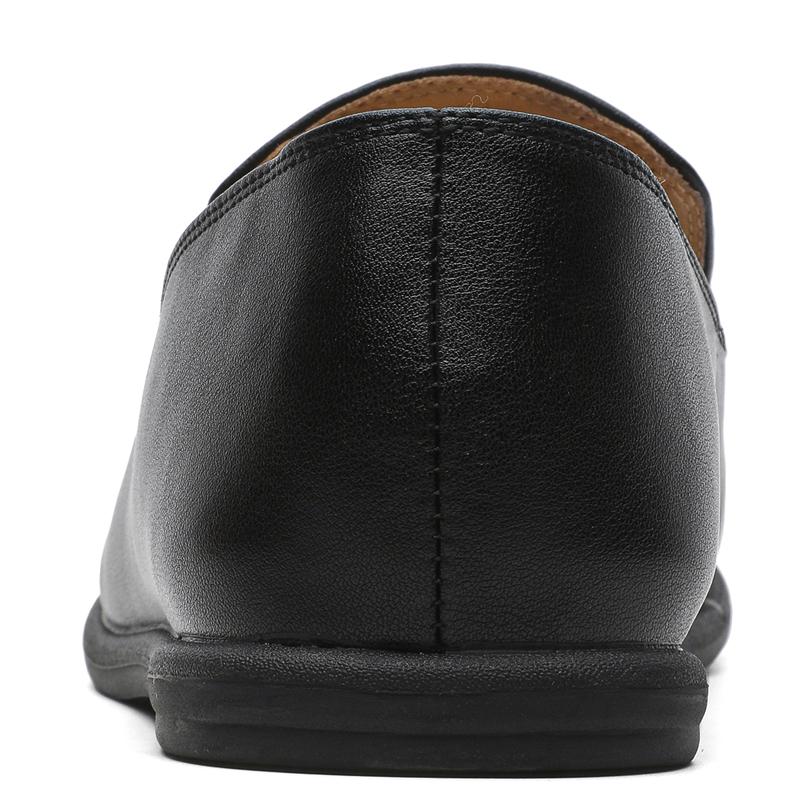 Mocassini da Uomo in Vera Pelle Stile Britannico Slip-On Suola Piatta Scarpe Casual Comode per Pendolarismo/Ufficio/Uso Quotidiano Scarpe da Passeggio
