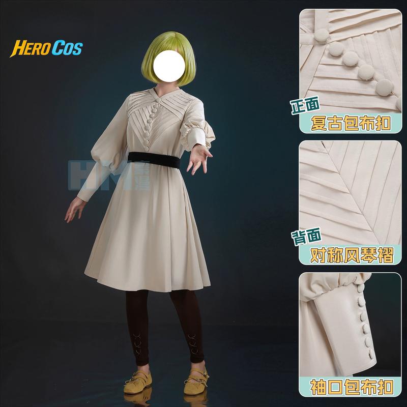 Witch Hat Atelier Coco Cosplay Costume Halloween Party Gorgeous Uniform Wig Accessories Props Complete Set HERO Cos