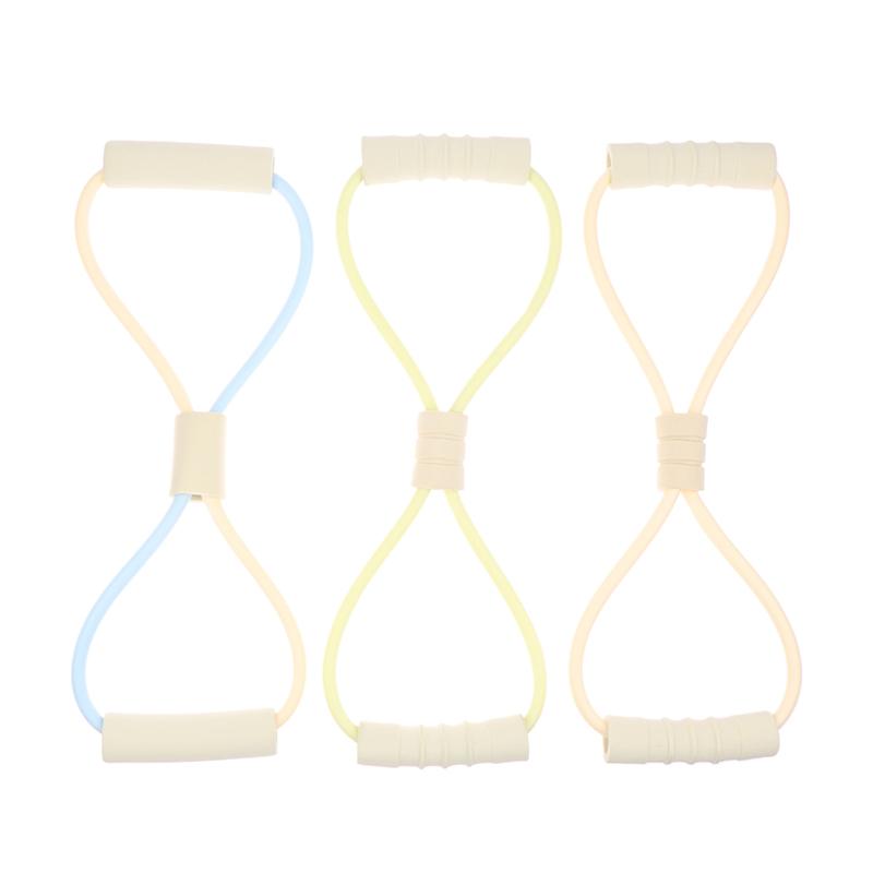 1Pc 8 Shape Tension Rope Yoga Resistance Band Home Gym Elastic Band Tpr Pull Rope Fitness Shoulder Neck Opening Chest Expander