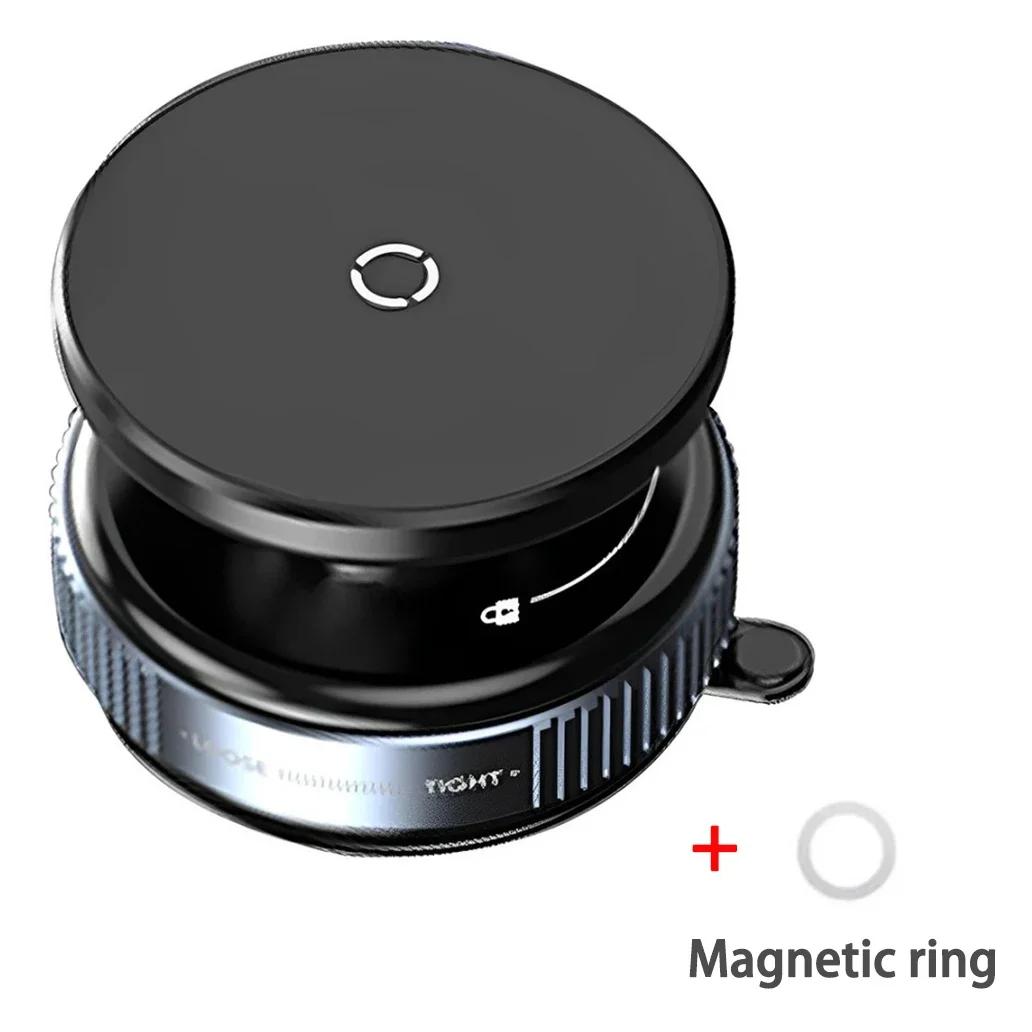 

ПК Горячее предложение k009 Магнитный держатель на вакуумной присоске Двусторонний Автоматический Мобильный Вращение на 270° Держатель для телефона Подходит для автомобилей чёрный