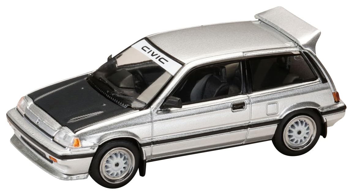 

Honda Civic Late Street Racer Silver 1/64 (AT) Version/JDM