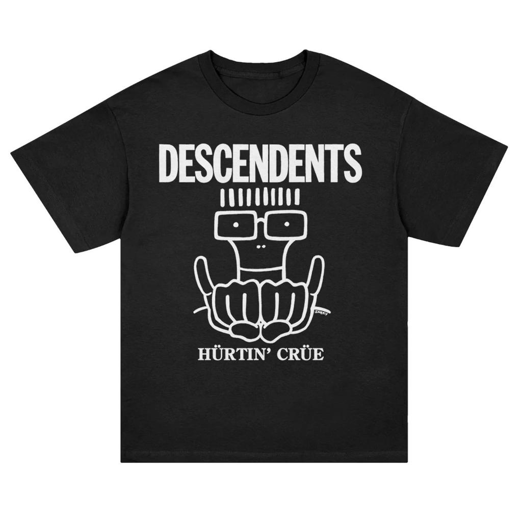 Fashion Y2k T Shirt Descendents Band T Shirt Summer Print Round Neck Shortsleeve Casual Streetwear High Quality Clothes Unisex