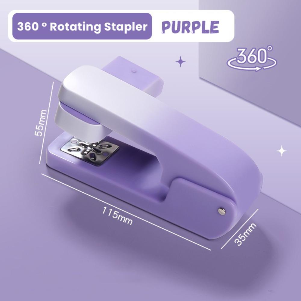 360 Grad Drehbarer Hefter Farbverlauf Schwerlasthefter Langer Hefter Buchbindebedarf