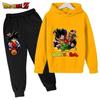New Dragon Ball Hoodie Kids Spring Sportswear Boys and Girls Goku Sweatshirt Boys Clothes Girls Set Hoodie Pantsuit Children Y2K