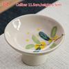 Ceramic Tableware High Legged Fruit Tray Vintage Chinese Style Snack Fruit Plate Home Festival Decoration Refreshment Plates