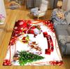 Christmas Rug  Santa Playroom and Bedroom Plush Carpet Non-slip  Soft Play Mat Bed Area Rug Parlor Decor