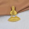 Retro Baroque Style Gold Eye Brooch Long Pearl Tassels Vintage Women Lapel Pin for Bridesmaid Dress Decor Nice Gift