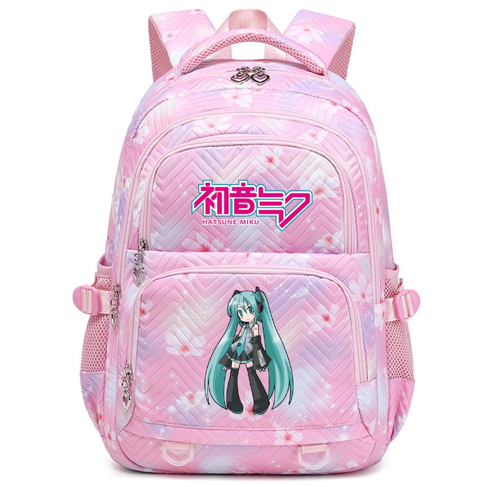 Anime Hatsune Miku Printed School Backpack Student Teenager Bookbag for Boy Girl Women Large Capacity Waterproof Backpack Travel Mochila Escolar
