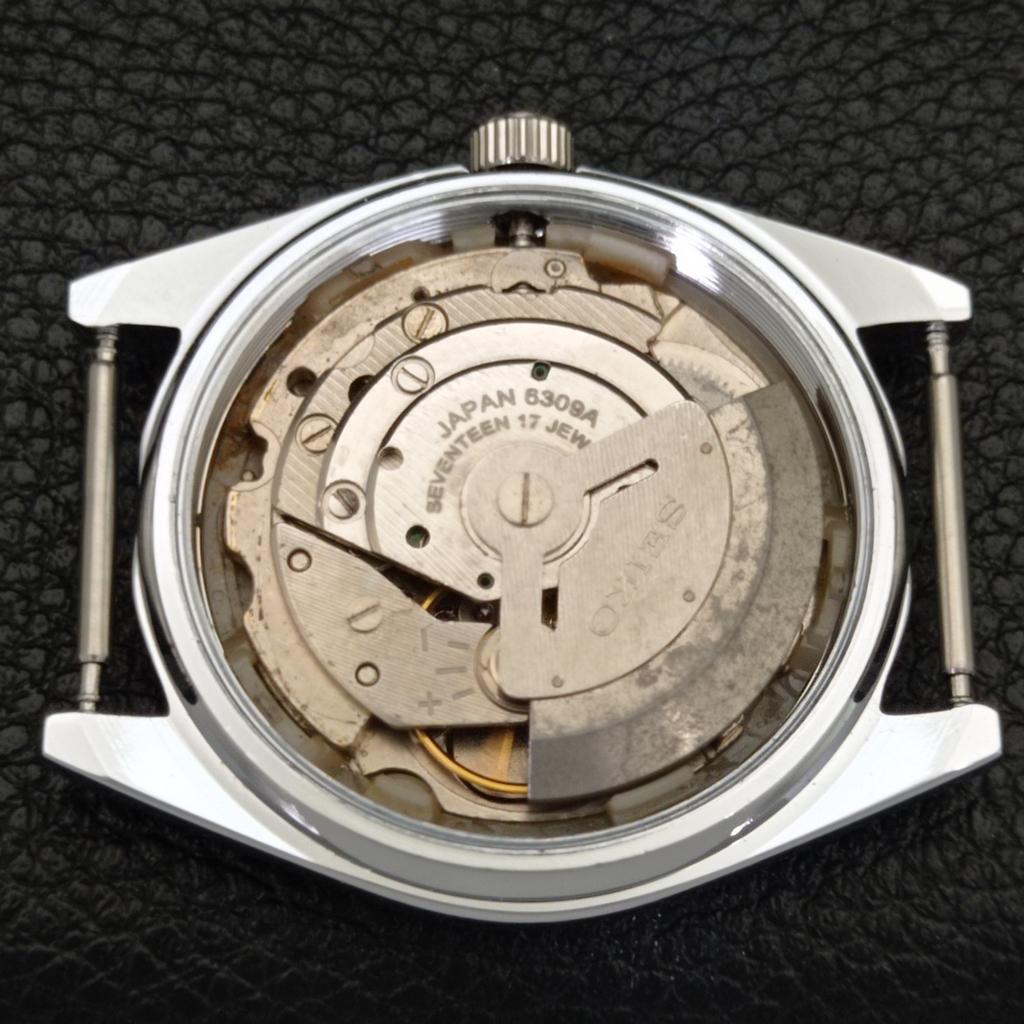 AUTOMATIC VINTAGE REFURBISHED SEIKO 5 JAPAN 6309A MENS GREEN WATCH a441220-4 Sk-a441220