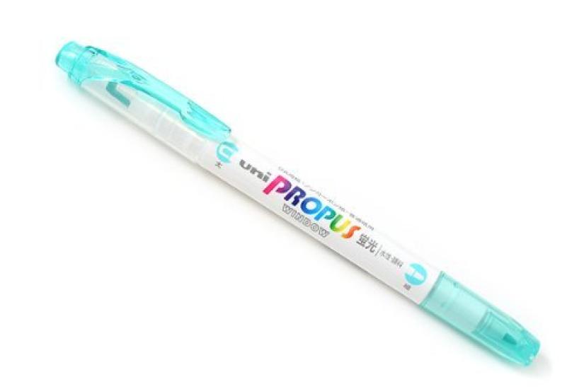 Mitsubishi Pencil Window Soft Color Aqua of Pro-Pass Highlighter, PUS102T.32, (Pack 3)