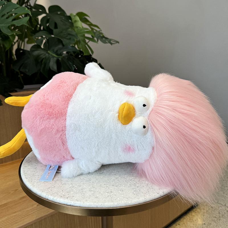 Muñeco de Pollo Tonto Juguete de Peluche Muñeca de Trapo Muñeca de Verdura Almohada Compañera Regalo Divertido de Vacaciones para Niñas