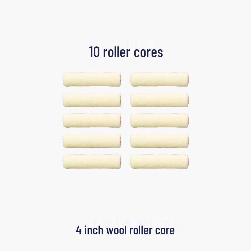 4-inch Wool Paint Roller Head (10-Pack)