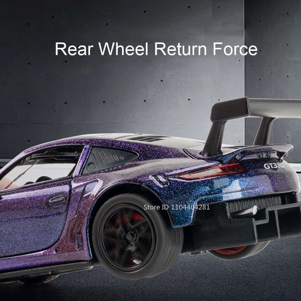 1:32 911 GT3RS Panamera Alloy Miniature Model Toys Diecast Doors Opened Pull Back Rubber Tires Vehices for Friend Birthday Gifts