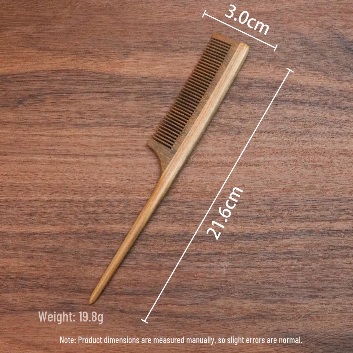 

Антистатичний гребінець із твердої деревини для перукарського мистецтва - самшитовий гребінець із щільними зубцями