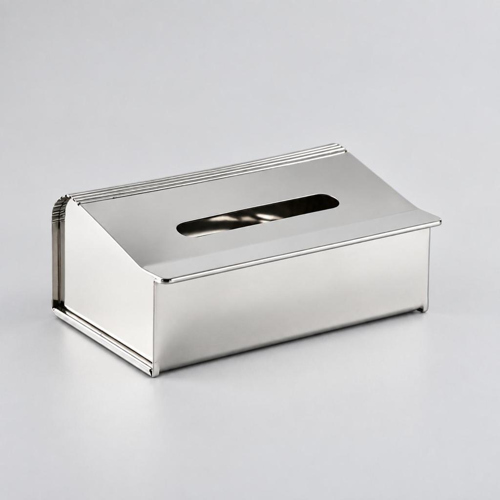 Stainless Steel Tissue Box Holder Sturdy for Bathroom