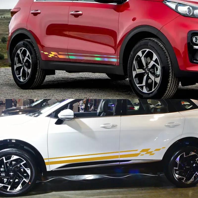 Car Door Side Stickers Auto Body Motor Sport Styling Graphics Cover Decals Decoration Accessories For Kia Sportage 3