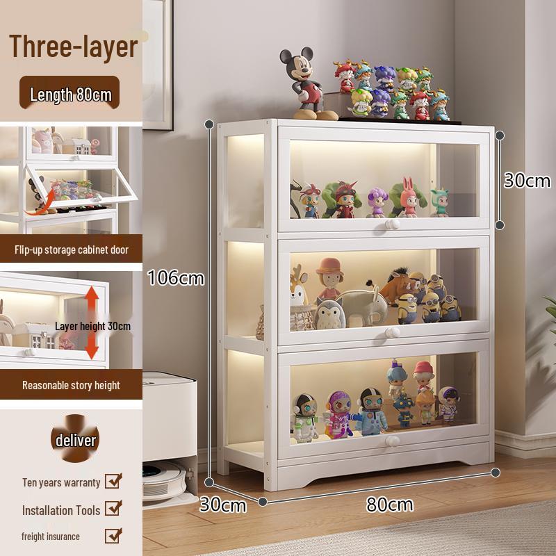 Acrylic Glass Display Cabinet with Lock for Toys and Prizes