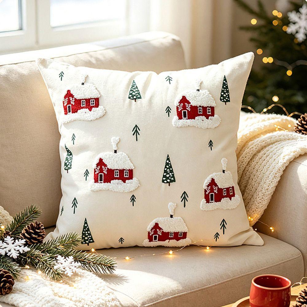 Canvas Cushion Cover Soft Throw Pillowcase Creative Tufted Throw Pillow Cover Home Decor