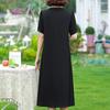 Summer Elegant Dresses for Women Luxury Short Sleeve Long Dress Woman Vintage Clothes