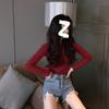 Quality Spring and Autumn New Tight T-shirt with Slim Top Ins Super Fire Bottoming Shirt