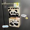 Panda Magnetic Storage Box: Cute Fridge-Mounted Pen Holder & Mask Keeper