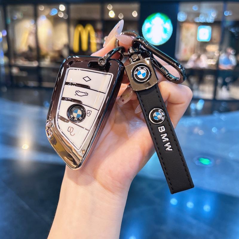 Premium Schlüsselabdeckungen: Kompatibel mit BMW X5, 5er Serie, X7, XM, X1, 7er Serie, I5, IX, MX Schlüsselanhängern.