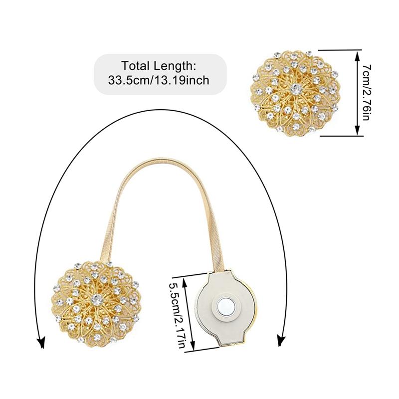 2pcs Magnetic Curtain Buckle Curtain Tieback