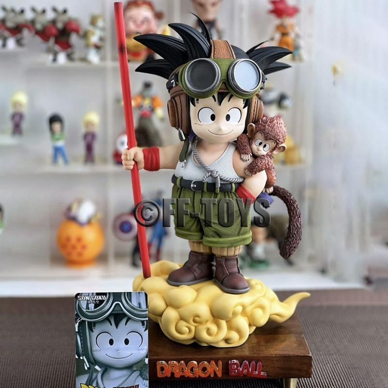 Figura de Anime Dragon Ball Son Goku con Mono Niño Goku Figura de Acción 26cm Estatua de PVC Modelo de Colección Juguetes Regalos