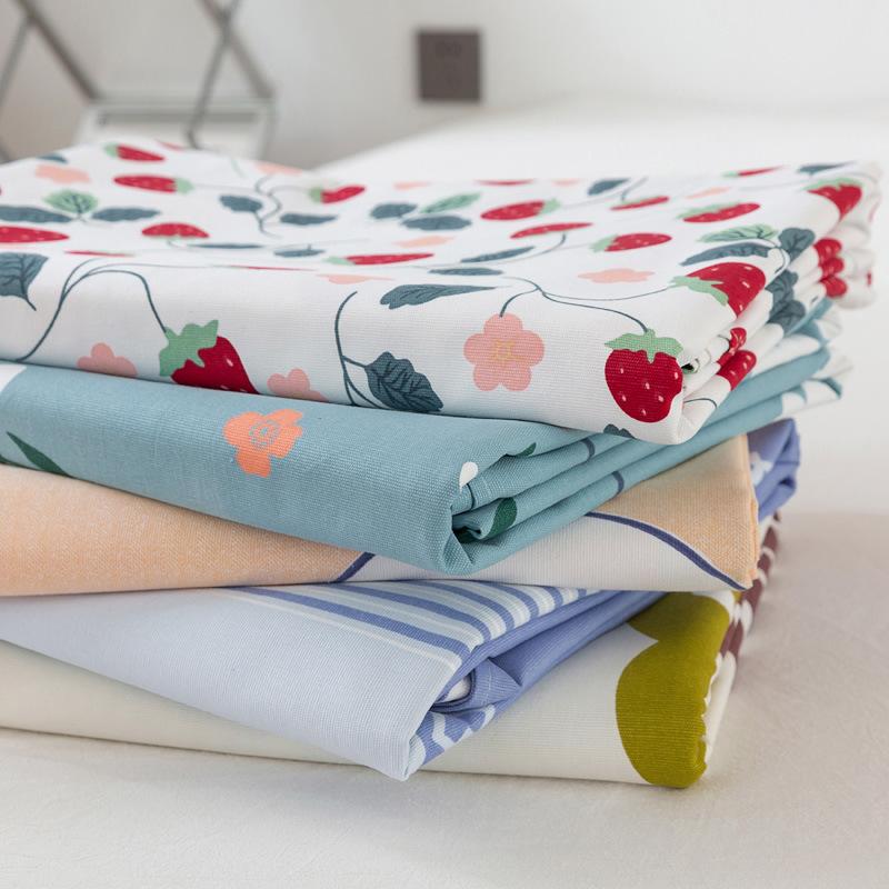 Wholesale 100% cotton old coarse cloth sheets pure cotton kang single three-piece set single piece soft mat student dormitory mat