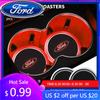 Neuer 2026 Autoaufkleber Bunter Universeller LED Auto Becherhalter RGB Licht Matte Pad Für Ford Fiesta Ranger Fusion Mondeo Mustang Transi