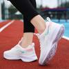 Breathale Casual Sneakers Women Knitted Lightweight Running Shoes Anti-slip Casual Sports Footwear for Jogging Walking Traveling