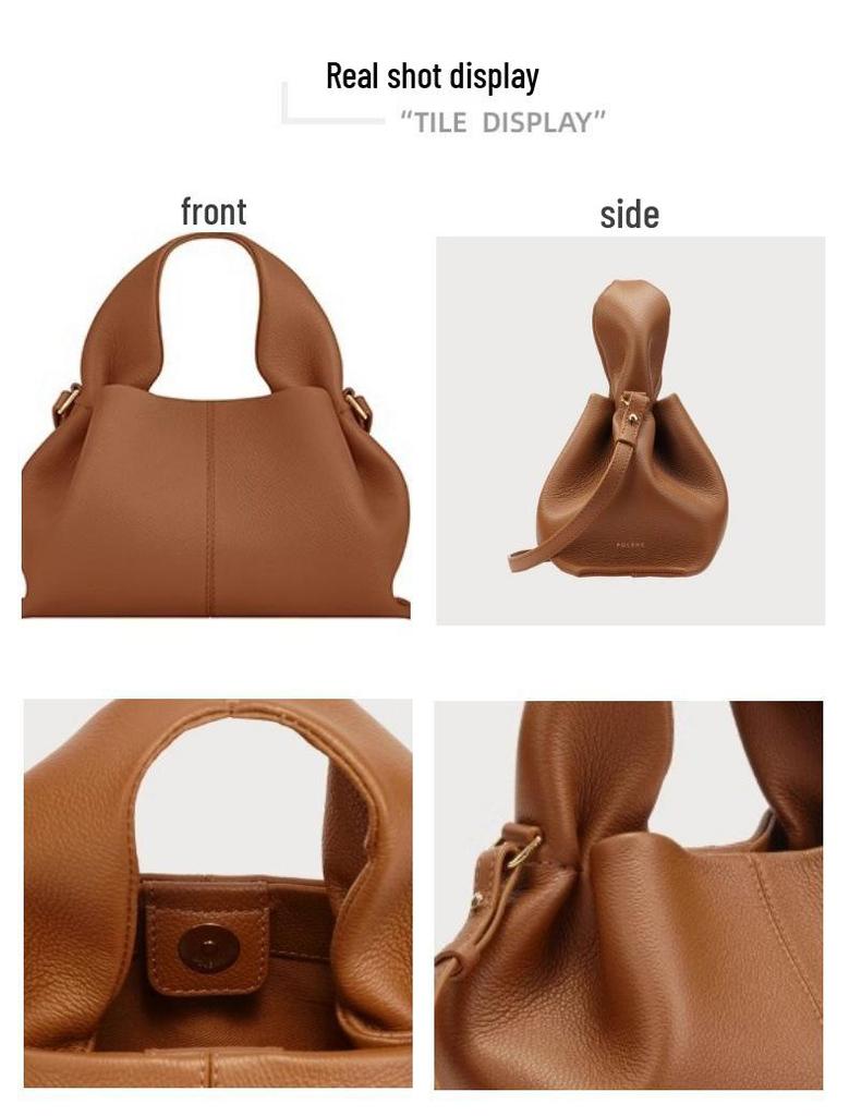 Polene Cloud Bag: Französische Nische Damen Retro Europäische & Amerikanische Handtasche, Unterarm Schulter & Crossbody Tasche, Leichter Luxus Mode.