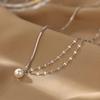 Minimalist Pearl Pendant Necklaces For Women Elegant Fashion New Jewelry Accessory Gift Party Collares Para Mujer