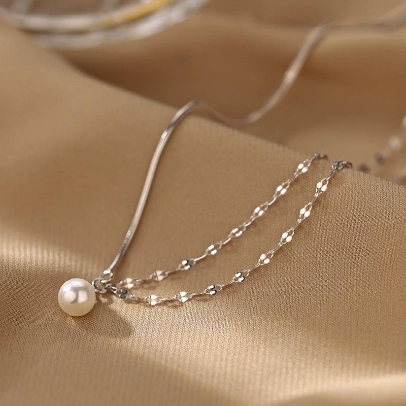 Minimalist Pearl Pendant Necklaces For Women Elegant Fashion New Jewelry Accessory Gift Party Collares Para Mujer