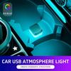 Car Mini USB LED Portable Light Plug Play Ambient Light Decorative LED Atmosphere Lamps For Car Interior Environmentled Decor