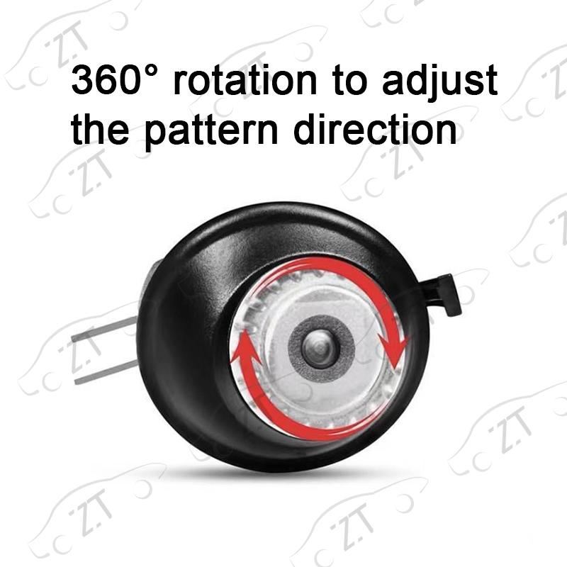 For Cadillac CT4 CT5 CT6 ATS CTS HD Led Car Rearview Mirror Welcome Shadow Icon Light Laser Projector Ghost Lamp Modification