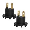 2Pcs Low Beam Headlight Socket Male B28V-51-0A3 For 2001-2010 Mazda 3 5 Protege