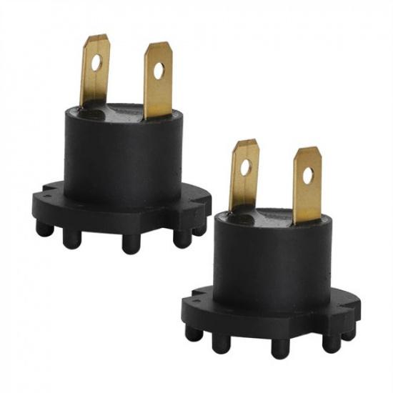 2Pcs Low Beam Headlight Socket Male B28V-51-0A3 For 2001-2010 Mazda 3 5 Protege