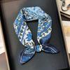 Retro small square scarf female literary French Korean version fashionable foreign style versatile neck protection small scarf multi-functional hai